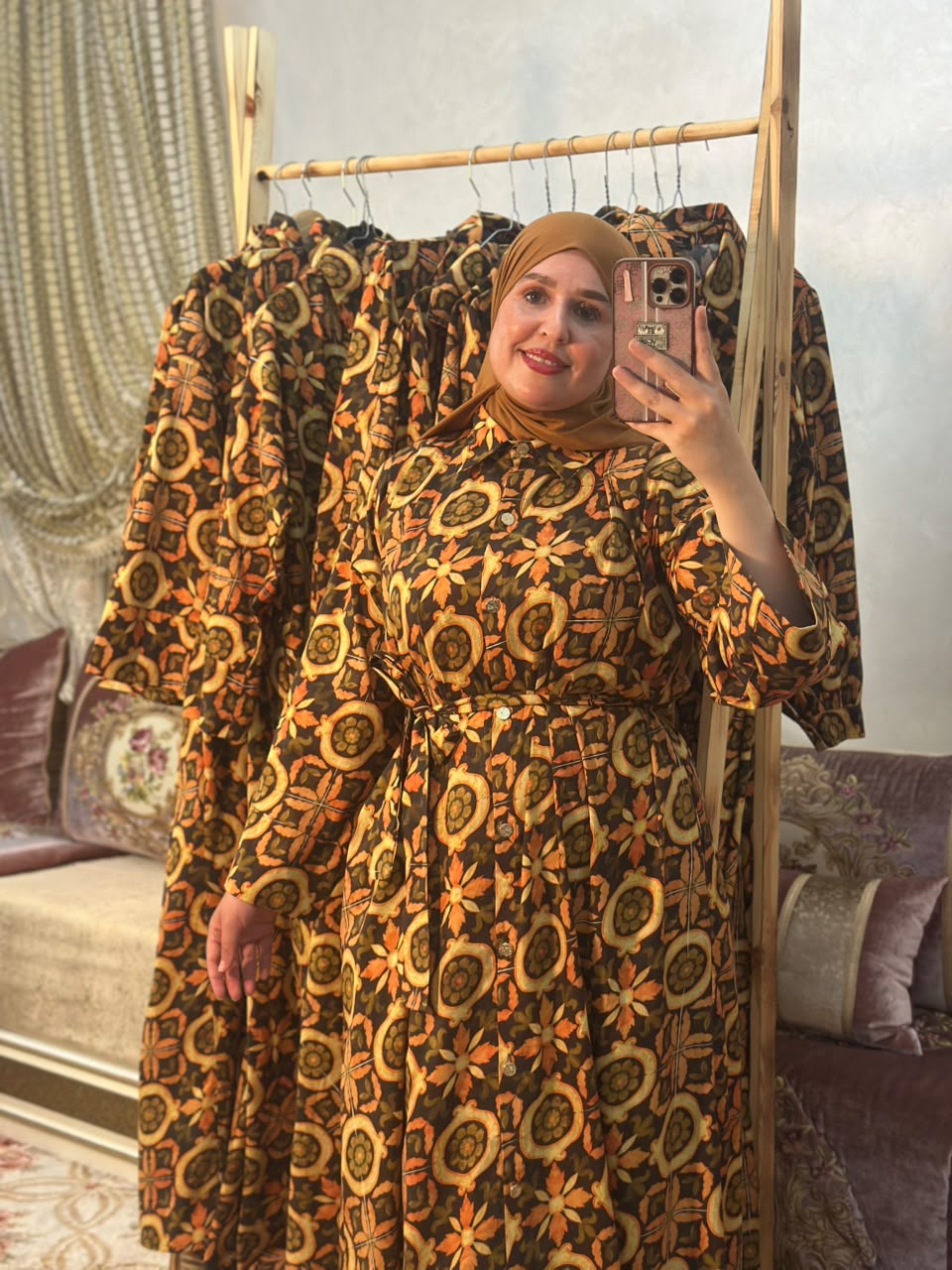 فستان شوميز ياقين